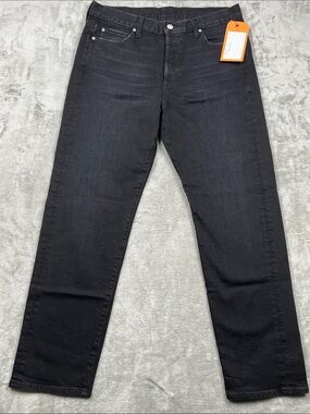 NEW Outerknown 27, 4 Black Straight Leg Denim Jeans